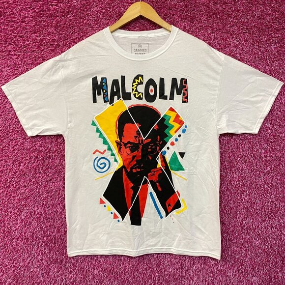 Reason Malcolm X 90s Artist Edition T-Shirt Large - Picture 1 of 4